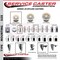 Service Caster 3'' Nylon Wheel Swivel 7/16'' Grip Ring Stem Caster Set 2 Brakes, 4PK SCC-GR20S314-NYS-PLB-716138-2-S-2 - alternate 2